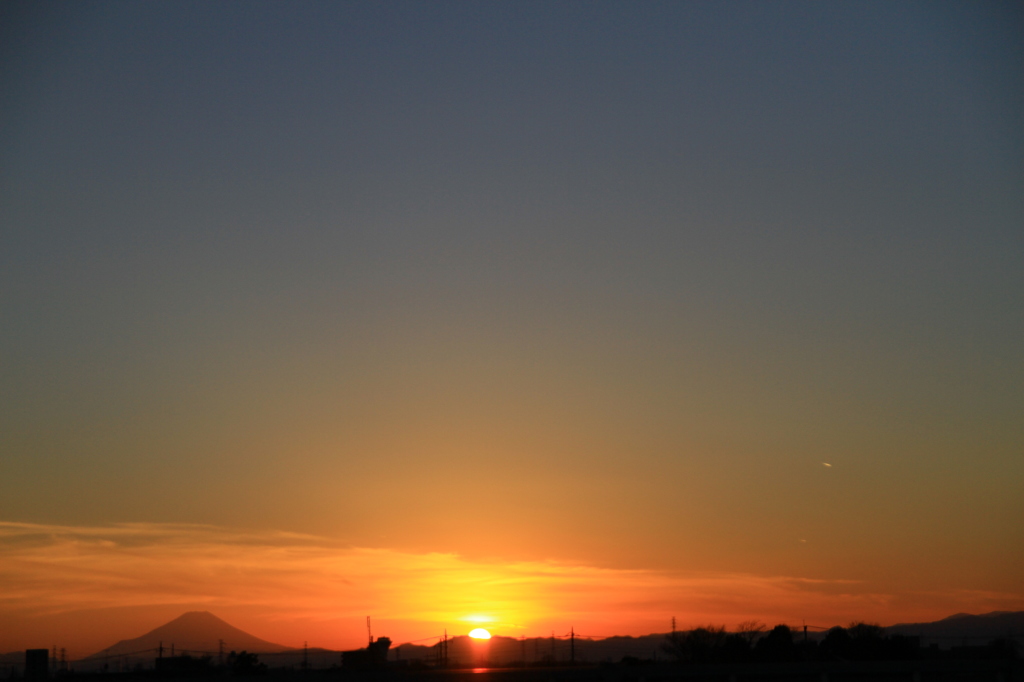 2016年2回目の夕陽