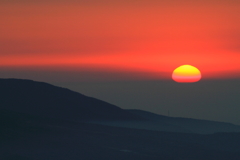 夕陽のような朝