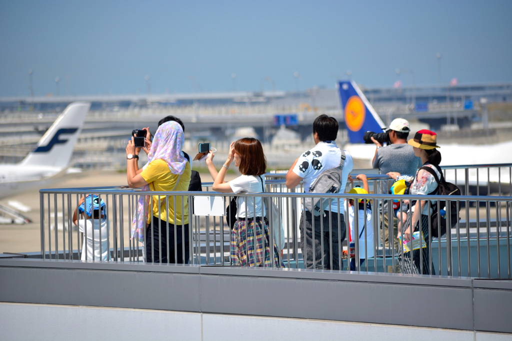 炎天下の関空