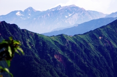 白馬三山と新越山荘