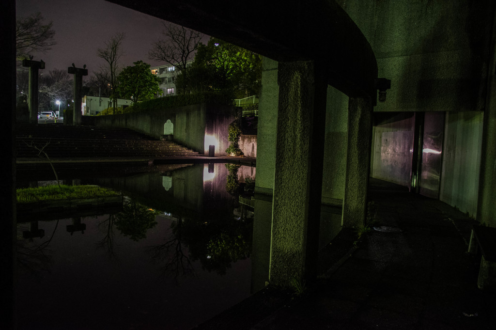 夜の公園　①