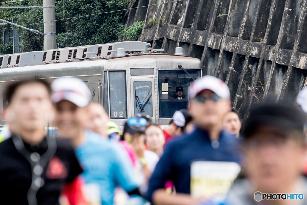 電車もランナー？