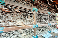 帝釈天本堂の外壁面