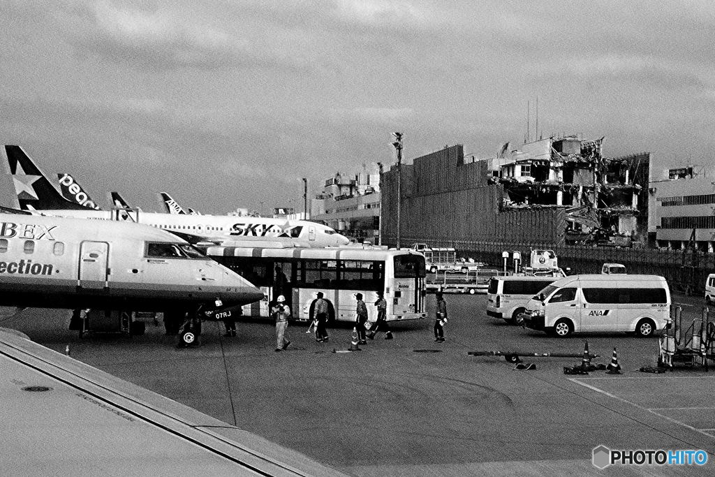 福岡空港ターミナルビル改修中