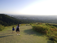 若草山から奈良盆地を