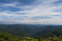 和歌山県最高峰の龍神岳から