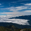 雪山3886ｍの頂から雲海を眺める