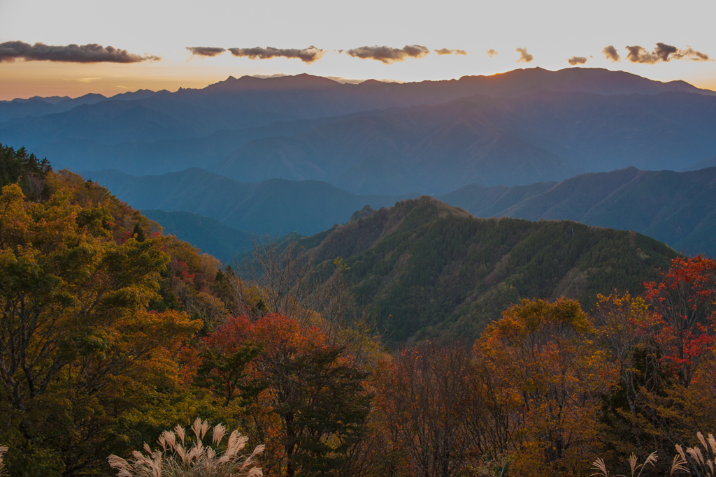 紅葉の大峰山