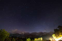 星空の白馬岳