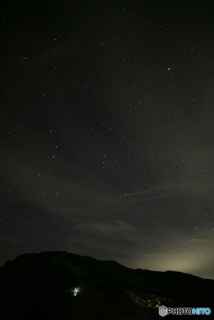 星空の木曽駒ヶ岳