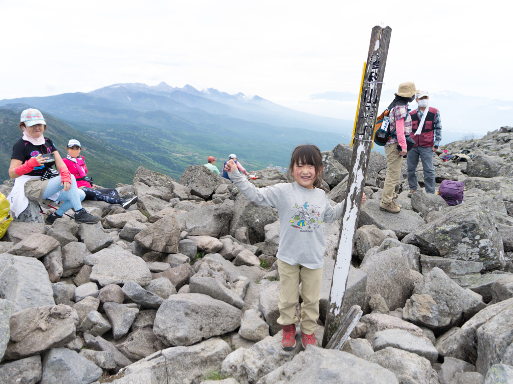 蓼科山に登頂