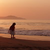砂浜に舞い降りた天使