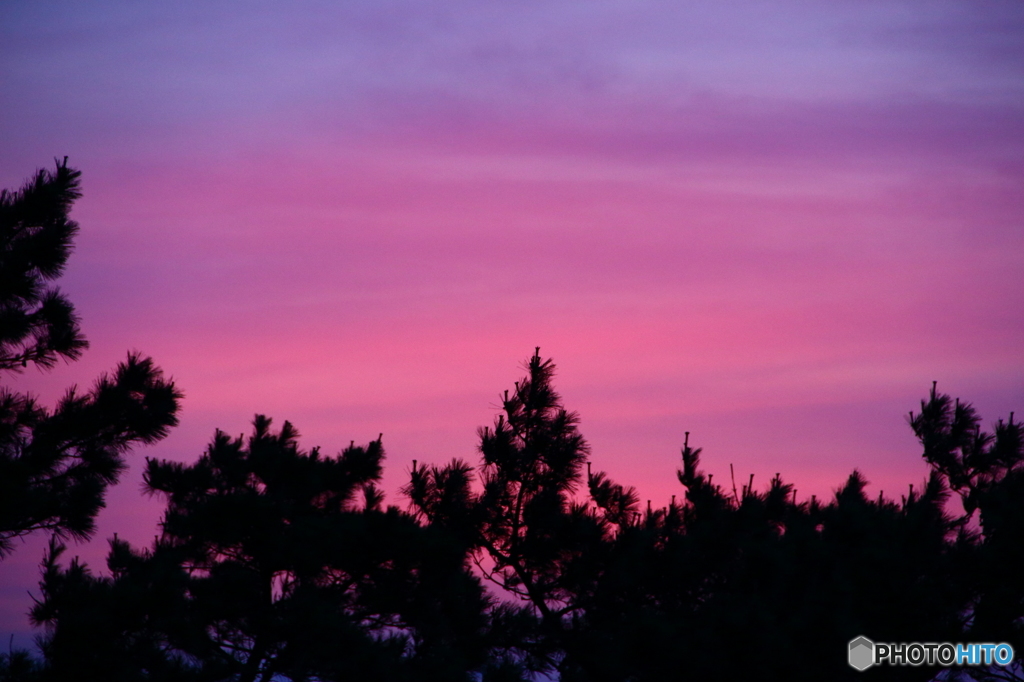 夕暮れ