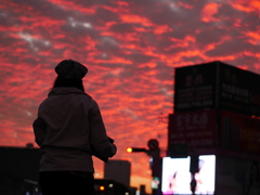 今年最後の夕焼け小焼け