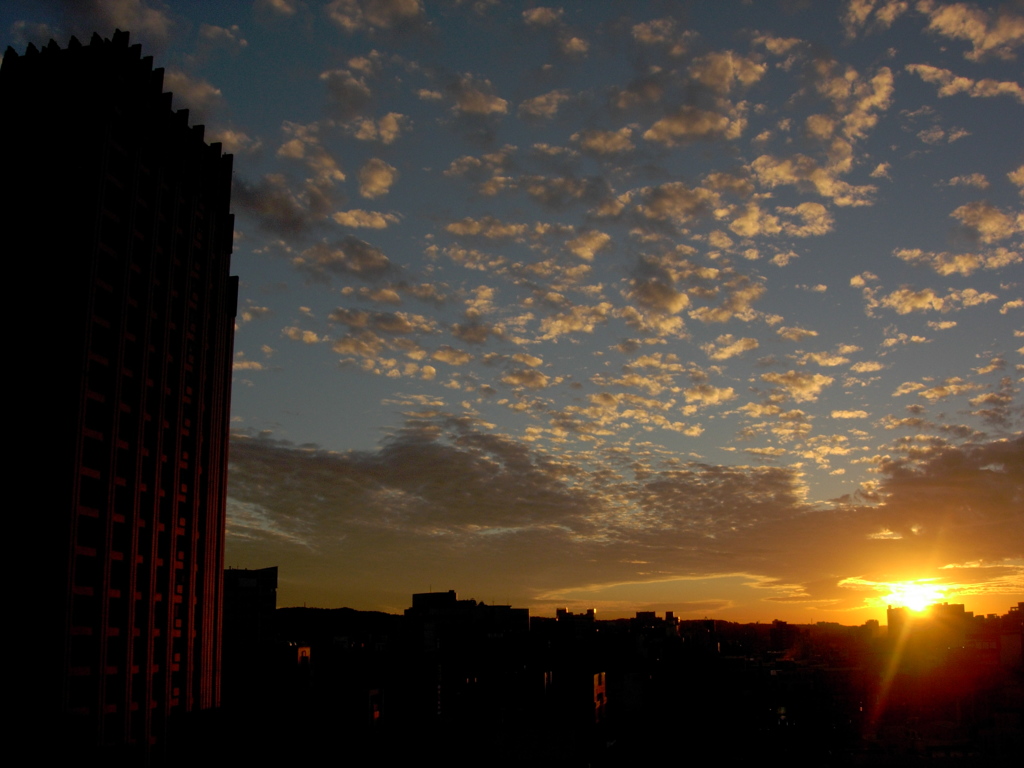 同じ日の夕日