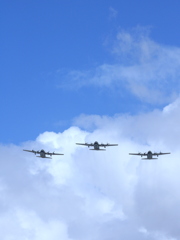 雙十節の空軍輸送機