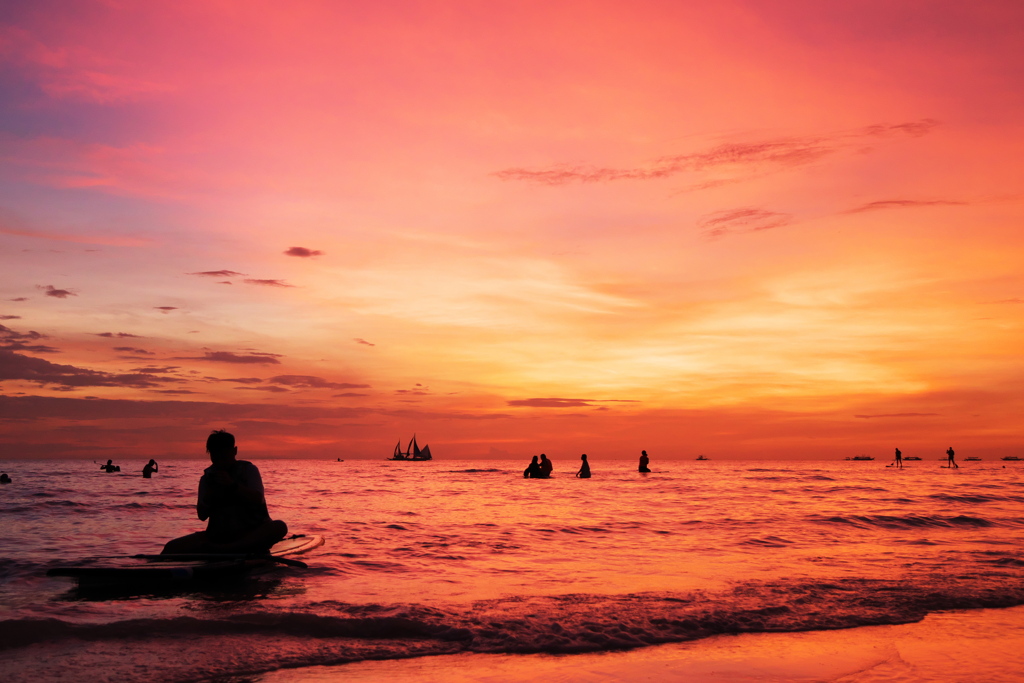 夕暮れボラカイ