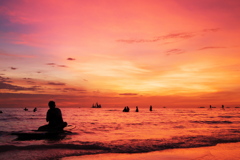 夕暮れボラカイ