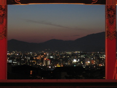 京都の夜景。