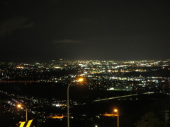 姨捨ＳＡからの夜景。