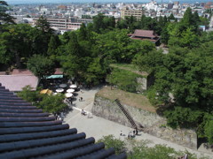 鶴ヶ城の天守閣から。