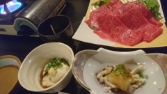 飛騨牛のしゃぶしゃぶ