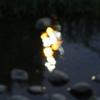 水に映る照明