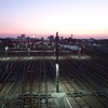 夕暮れの線路