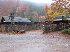 鶴の湯温泉にて。