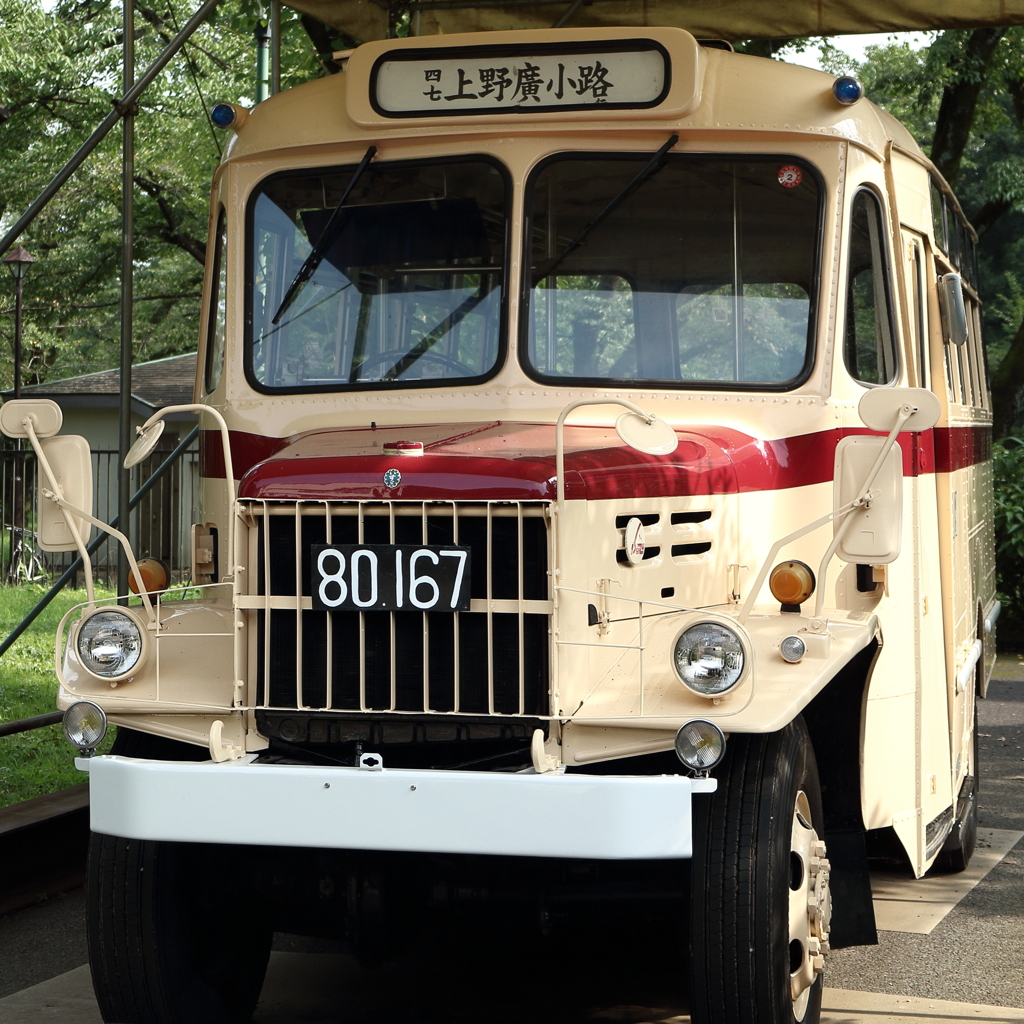 昔のバス（江戸東京たてもの園）