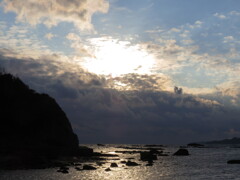 恵比須島での夕陽