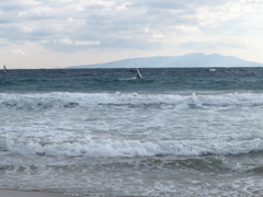 白浜海岸にて