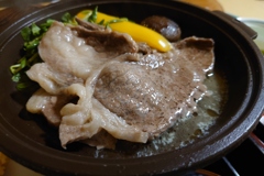 和牛の陶板焼き