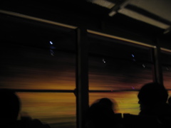 夜の嵯峨野トロッコ列車