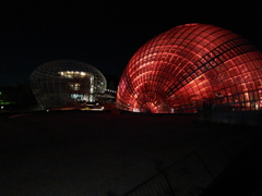 夜の笛吹川フルーツ公園。