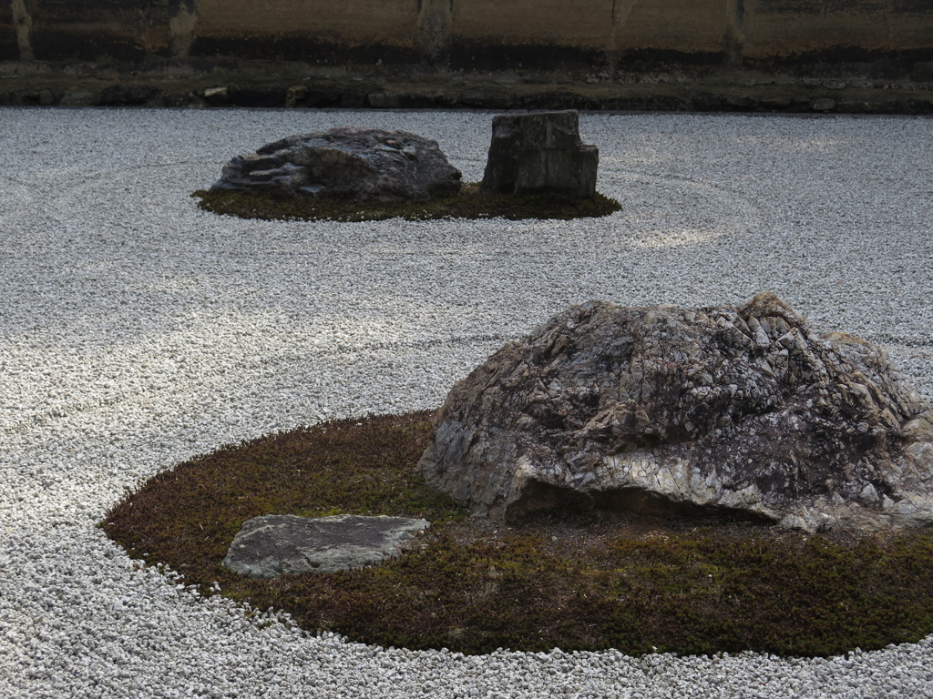龍安寺の石庭。