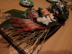 北陸のお刺身。