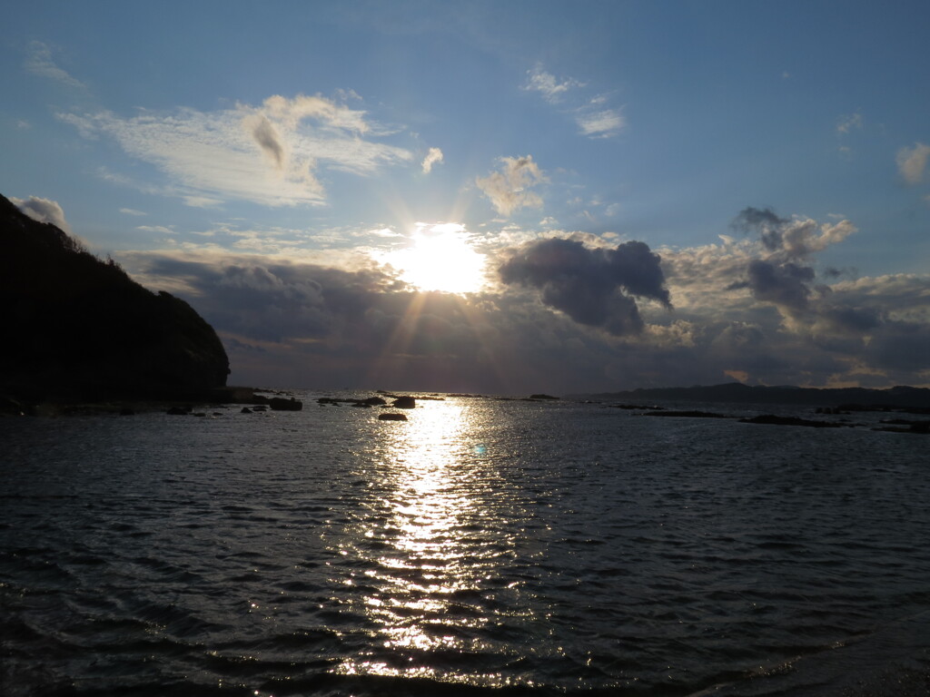 恵比須島での夕陽