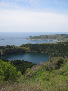 八望台からの海。