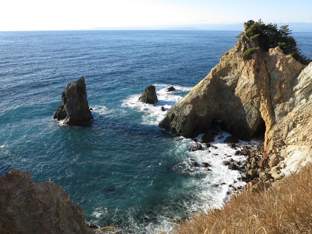 黄金崎にて。