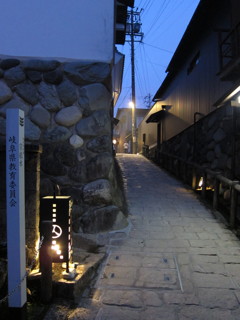 郡上八幡の路地。