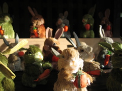 手作りのお土産のうさぎさん