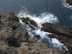 石廊崎の荒波。