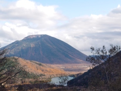 男体山と中禅寺湖