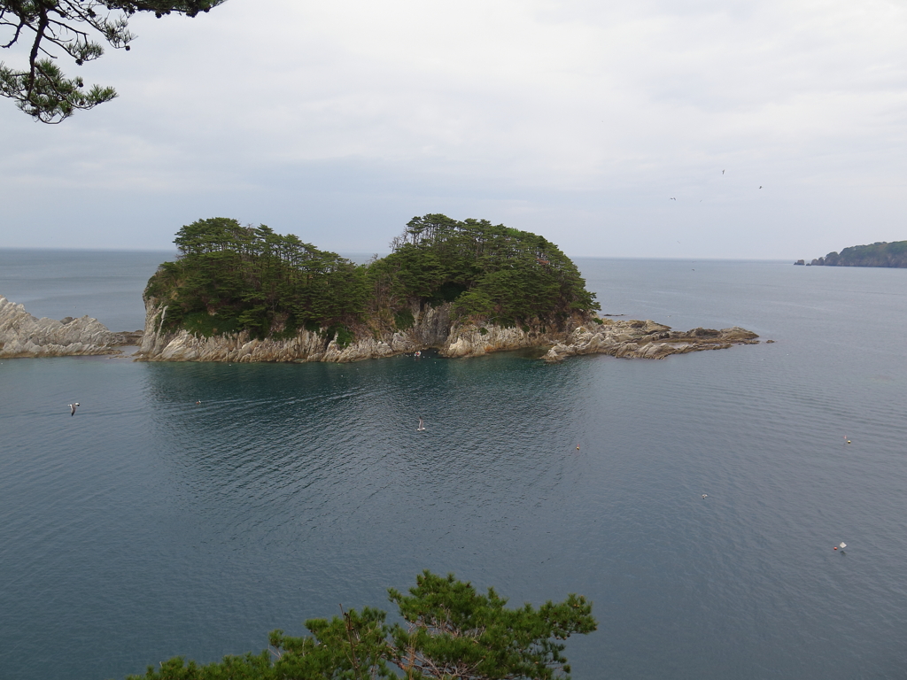 浄土ヶ浜の海の眺め**