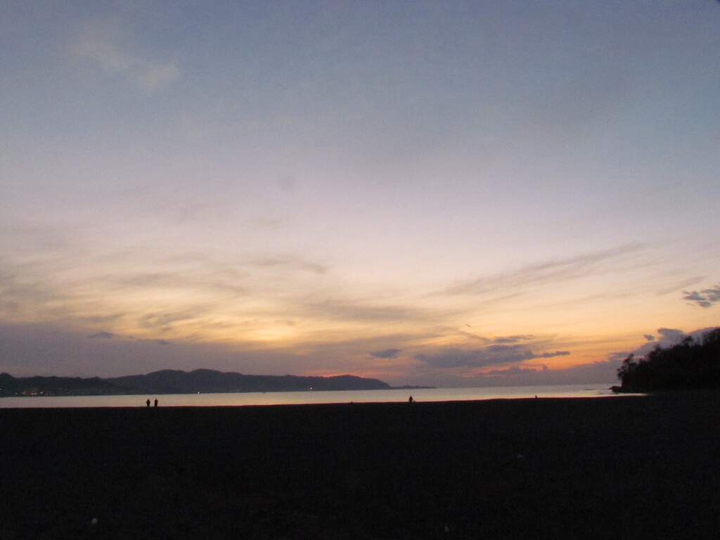 海の夕暮れ