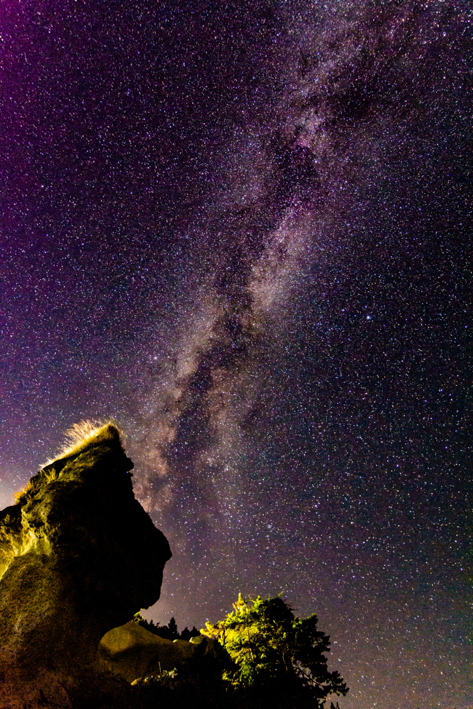 能登半島　天の川