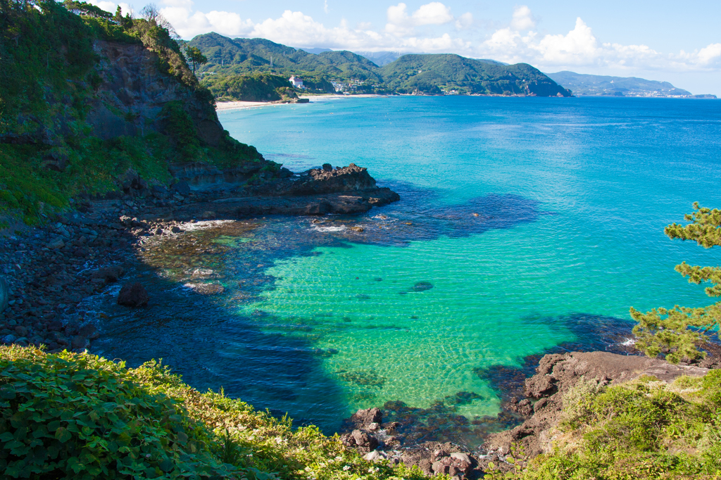 白浜の海