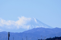冬の雲と富士山