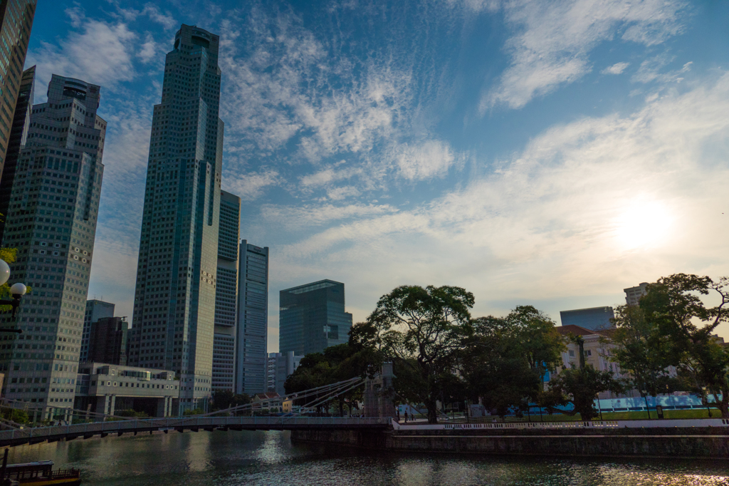 シンガポールの青空